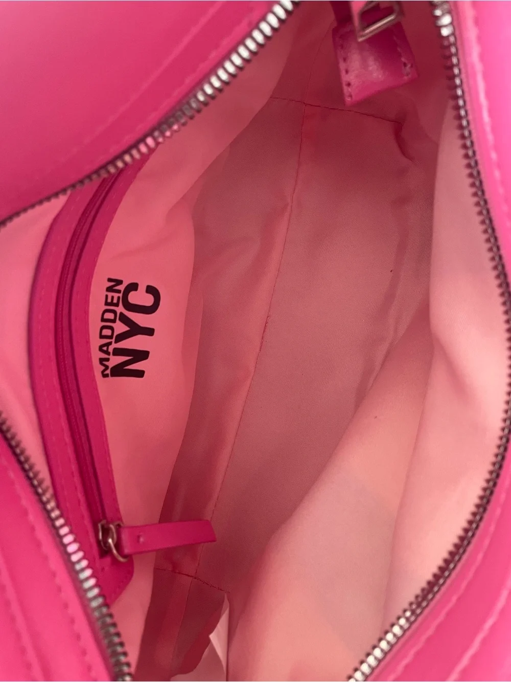 Pink Madden NYC satchelhandbag with plus charm